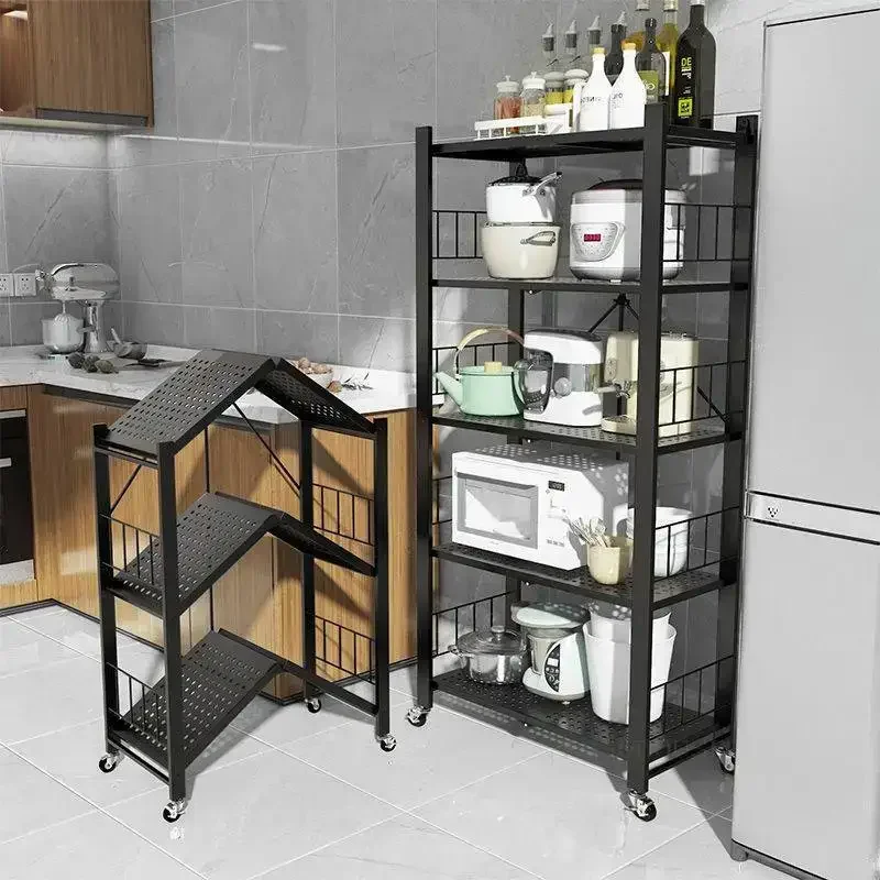 Кухонные шкафы без установки бытовая складная полка для хранения напольная