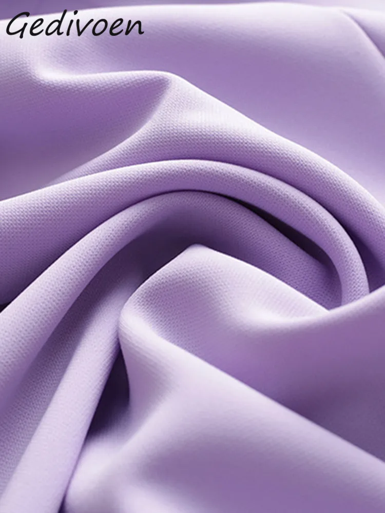 Платье Gedivoen женское средней длины модное дизайнерское элегантное приталенное с