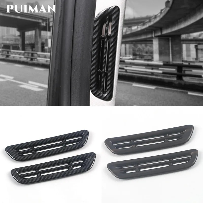 

For XPeng x peng P 7 2020 2021-2023 ABS Wood Grain/Carbon fiber Car Decoration Accessories Air Condition Outlet Sticker Styling
