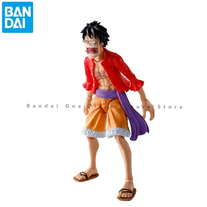 В наличии Bandai Original SHF One Piece Monkey D Luffy Ghost Island Фигурки Аниме Модель S.H.Figuarts Игрушки