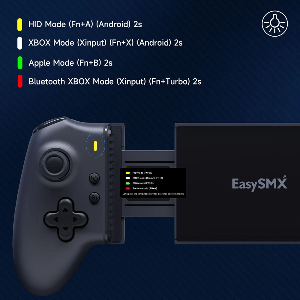 Фото EasySMX M15 Ultimate Bluetooth-контроллер мобильного телефона для Android/iPhone/Cloud Gaming/Xbox Game Pass/PS Remote Play/Switch №3