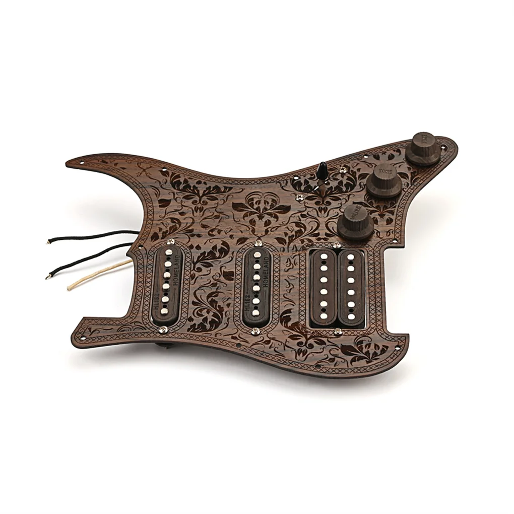 

Electric Guitar Pickguard Copper Single Coil Pickups Tone Control Knobs High AccuracyInstrument Accessories Replacement