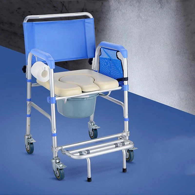 Мобильный стул для ванной комнаты табурет гибкий портативный металлический