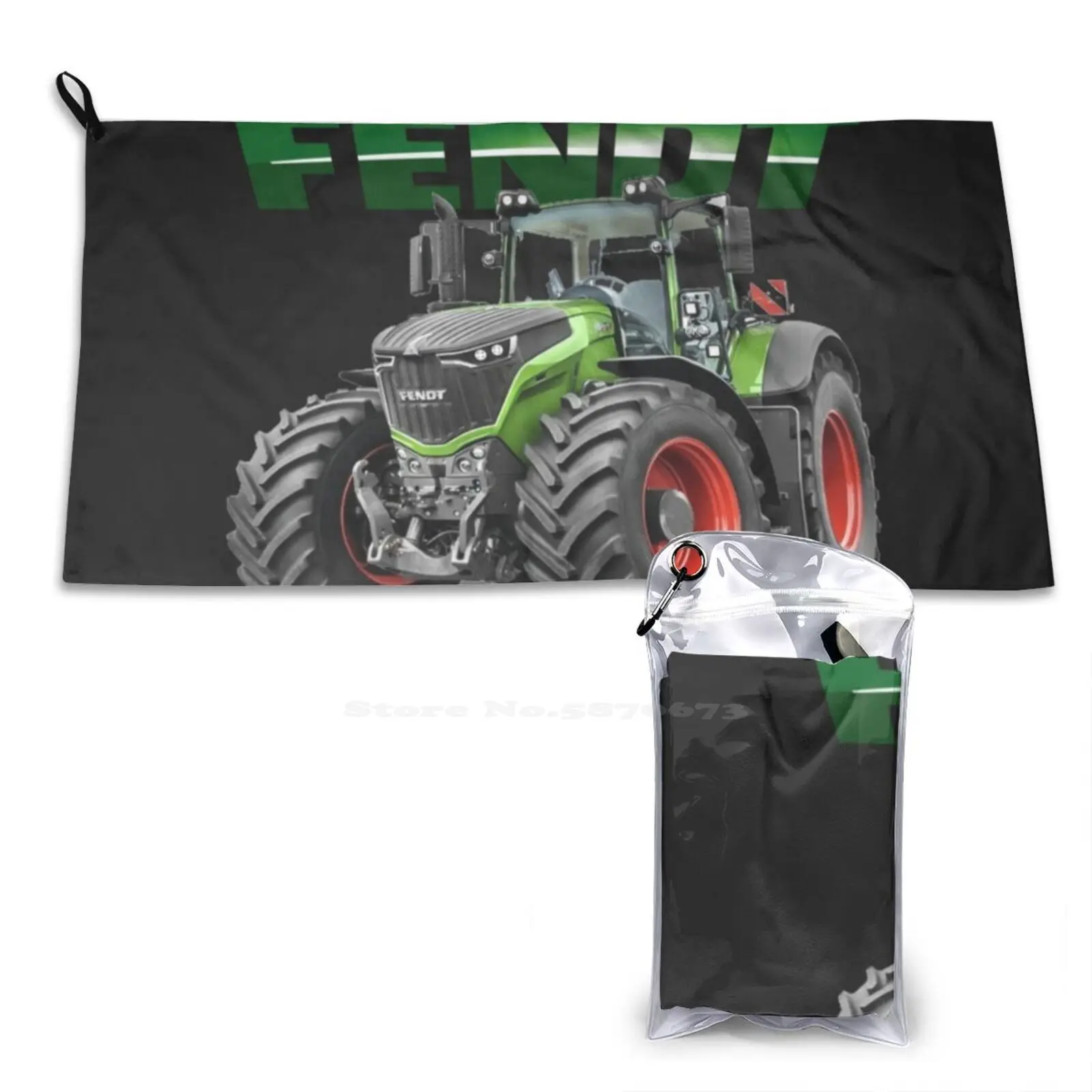 Фото Немецкие Тракторы Fendt, полотенце с 3D принтом, спортивное мягкое полотенце, немецкие Тракторы Fendt, винтажное немецкое полотенце №1