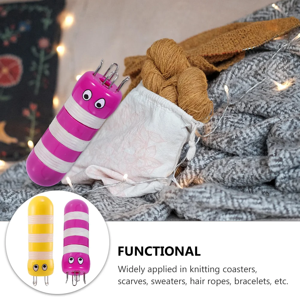 2 шт. нитки для вязания вязальная машина игла свитеров пряжа крючком 4 крючка