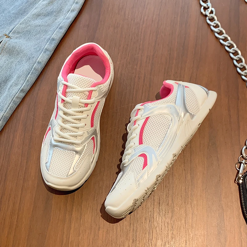 Дизайнерская Брендовая женская обувь летняя дышащая сетчатая на мягкой подошве