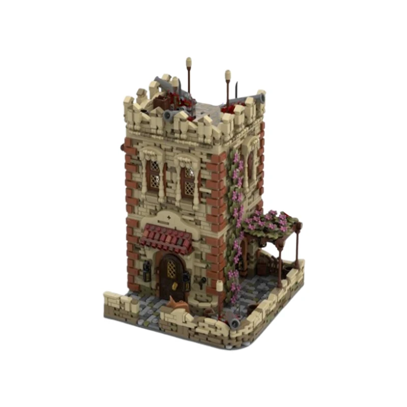 Фото Spot MOC-156582 2704 шт., креативная средневековая архитектура, садовый замок, сборка мелких частиц, строительные блоки, образовательная игрушка, мод №3