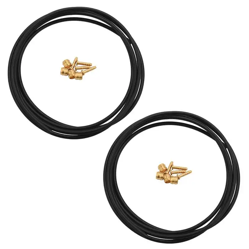 

2X BH59 Bike Brake Hose MTB Hydraulic Disc Brake Tube 2.5M Connector Insert Olive Set