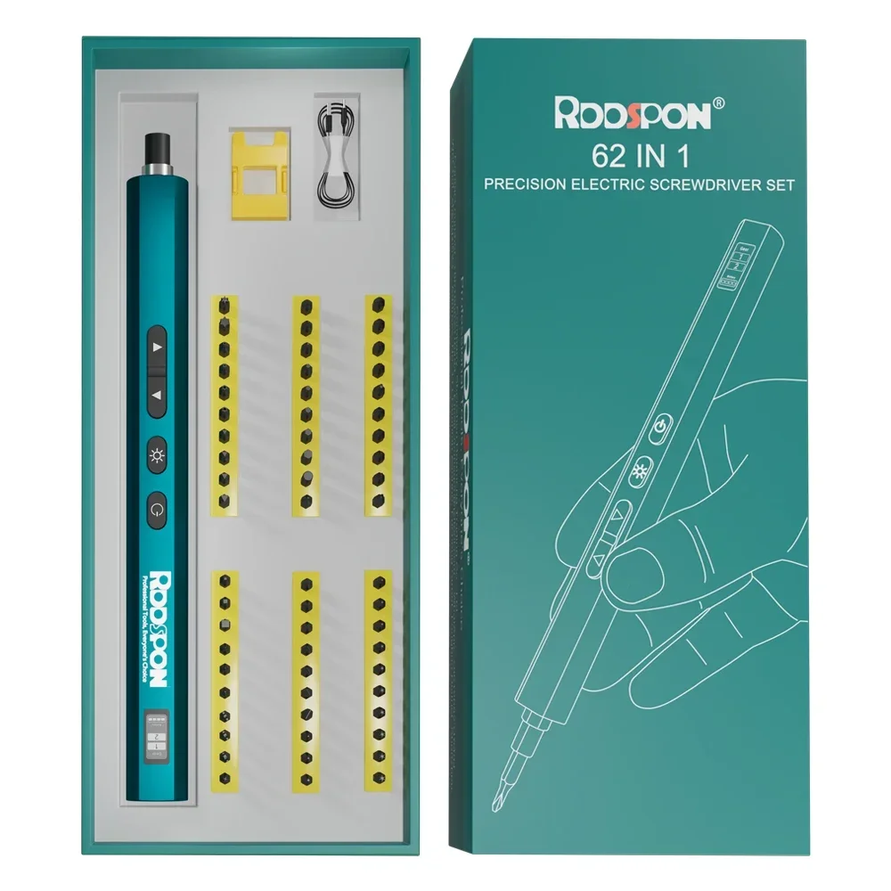26/62 в 1 Набор электрических отверток Type-C перезаряжаемый прецизионный