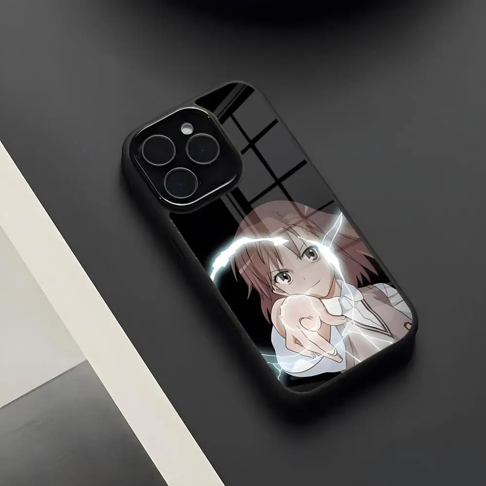 Фото Чехол для телефона A Certain Scientific Railgun T для iPhone 17 Pro Max 16 15 14 13 11 Pro Max Plus, стеклянный чехол №5