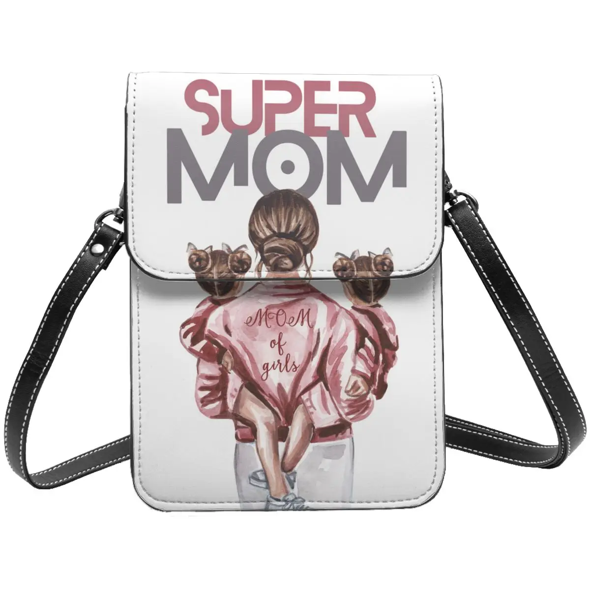 

Сумка на плечо Super Mama, для Счастливого Дня матери, с надписью Love Mom, женская сумка оптом, Кожаные Офисные ретро-сумки