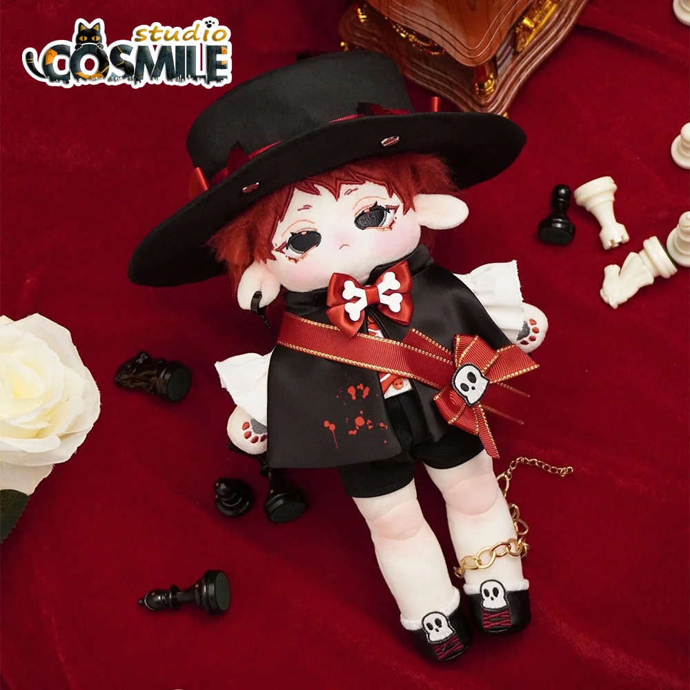 

Vntage Vampire Count Cain Noble Prince Satan Akuma Demon Halloween Costume Cosplay Plush 20cm 30cm Doll Clothes Clothing Sa DQR