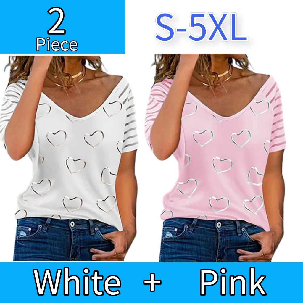

Женская футболка с коротким рукавом, большие размеры до 5xl