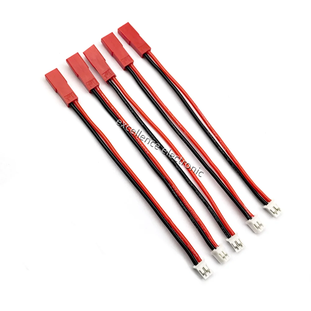 

5 шт. JST SYP «папа-мама» на PH2.0 2-контактный адаптер Мягкий силиконовый кабель для адаптера аккумулятора Scx24 E-Flite на лезвие MCP-X Lipo Battery