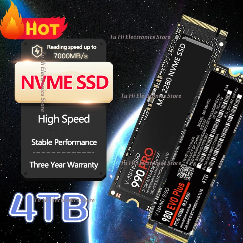 

The latest 2023 M.2 SSD M2 512GB 1TB 2TB 4TB PC NGFF SSD performance internal hard disk, applicable to all brands of computers