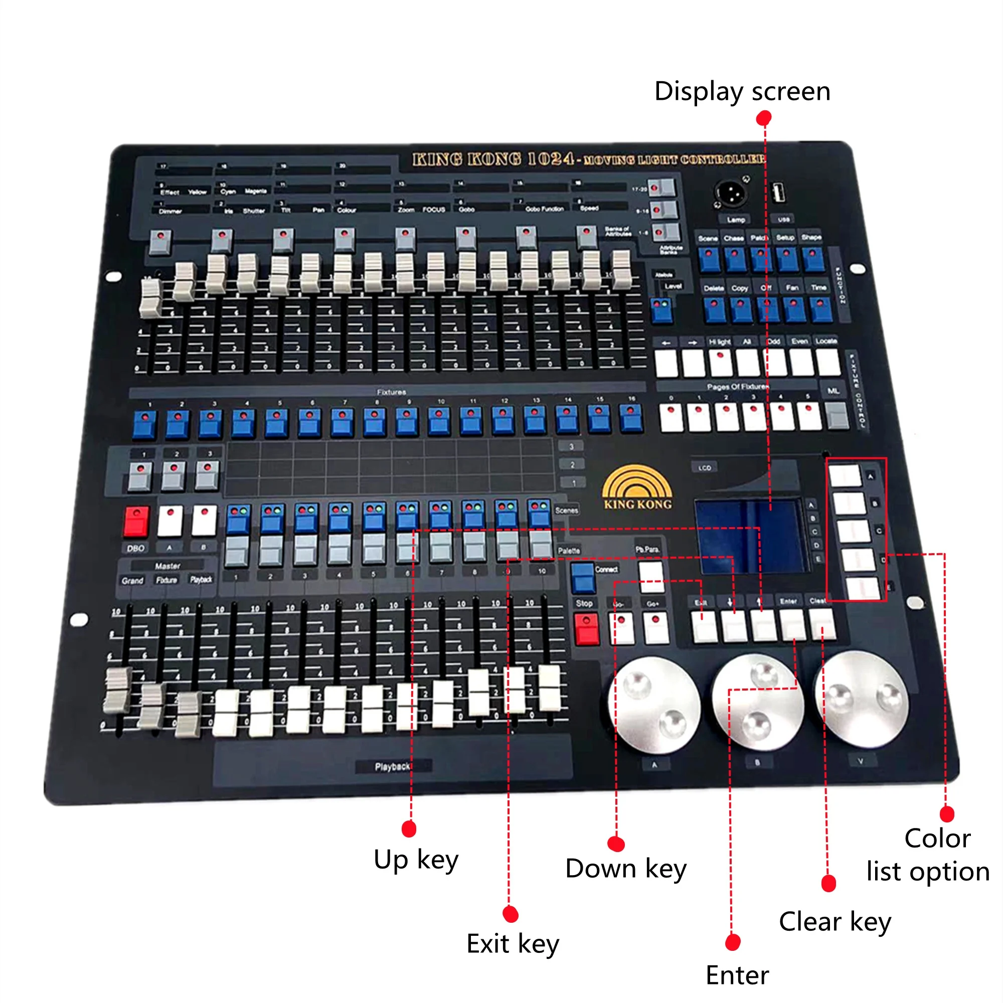 

Luces Led Kingkong 1024s Lighting Controller Mini Pearl 1024ch Artnet Controller For Stage System Dj Console