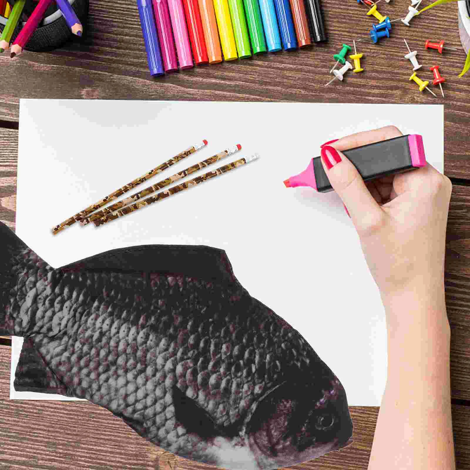 

Case Fake Fish Bag Shape Organizer Multi-function Toy Large Capacity Pencils