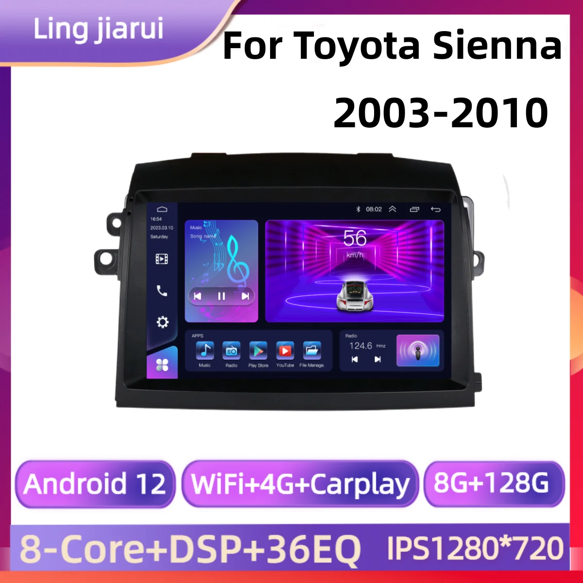 

Автомагнитола, мультимедийный проигрыватель Android для Toyota Sienna 2 XL20 2003 -2010, автомагнитола, видеоплеер, навигация GPS, 9-дюймовый автомобильный стереоплеер