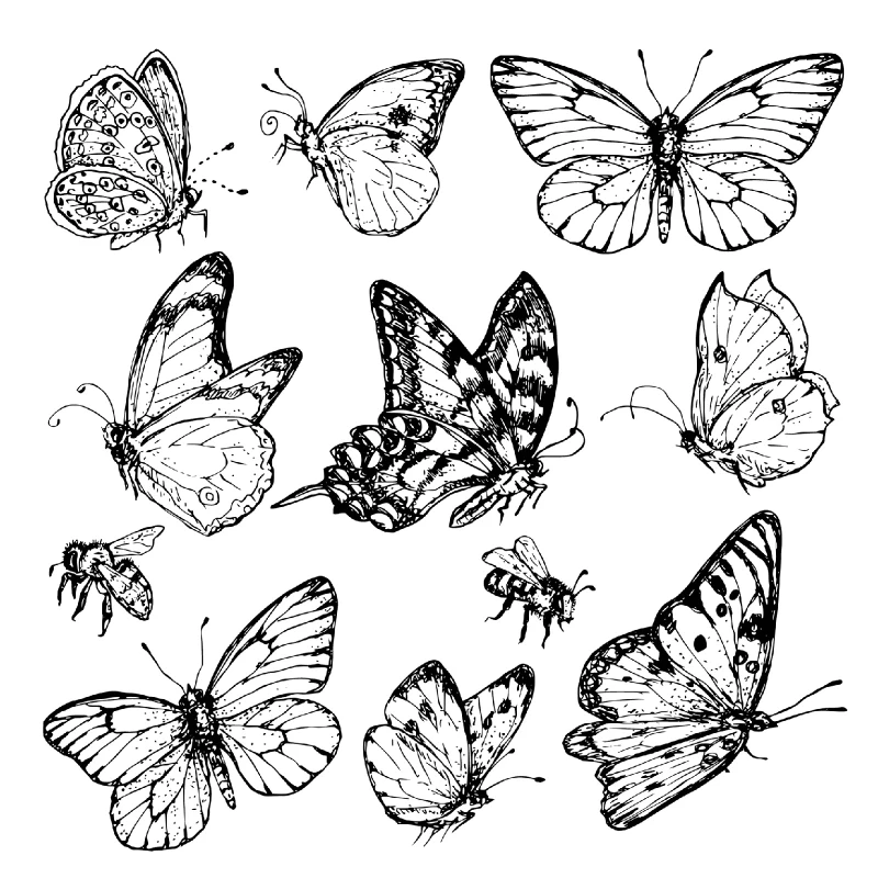 

Butterfly Stamp Cartoon Flying Seal Handmade Crafts for Card Making DIY Scrapbooking Album Card Decoration Gift Supplies