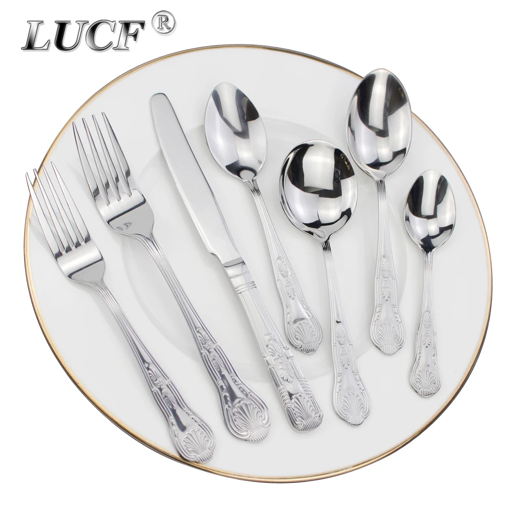 S Mirror Stainless Steel Elegant Metal Dinnerware Flatware F
