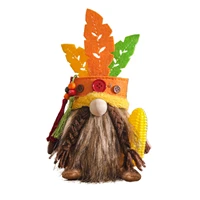 fall decor faceless gnome handmade african chief plush ornaments african chief fall festival decorations for table boy or girl
