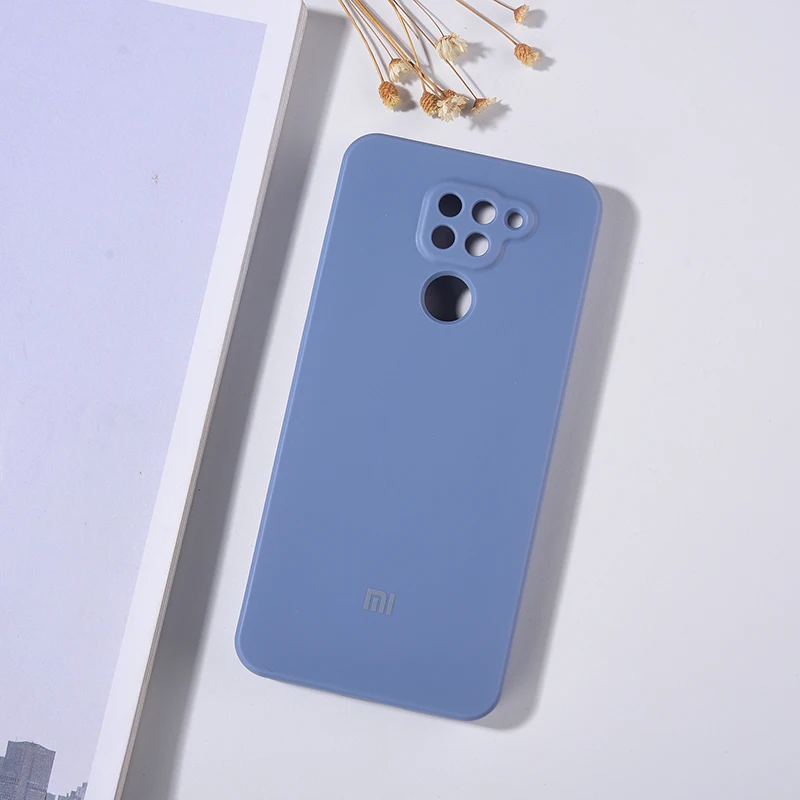 Чехол для Xiaomi Redmi Note 9 Pro жидкий силиконовый телефонный мягкий на ощупь чехол из
