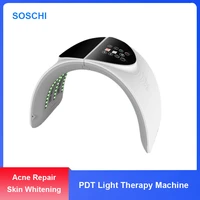 pdt led light therapy facial machine skin rejuvenation beauty device spa acne remover anti wrinkle skin care tools