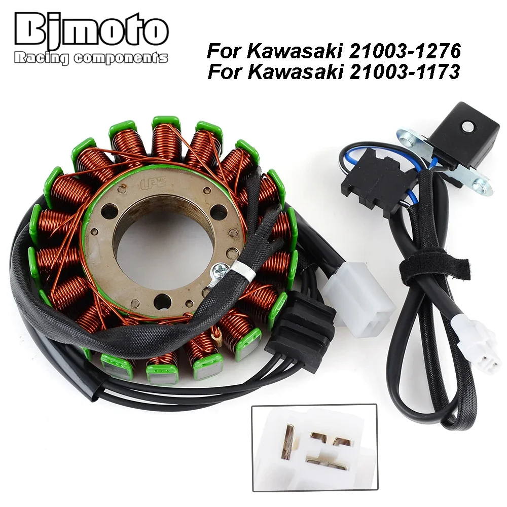 

Motorcycle Generator Stator Coil For Kawasaki KLF300 Bayou 300 2WD/4WD KEF300 Lacota 300 Sport 21003-1276 21003-1173