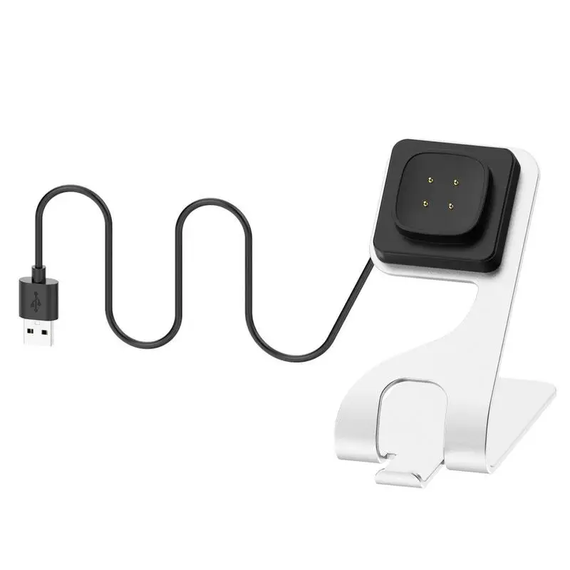

Зарядное устройство Versa 3 для умных часов fitbit Sense, Беспроводной USB-кабель с металлической подставкой для зарядки, док-станция, аксессуары для умных часов