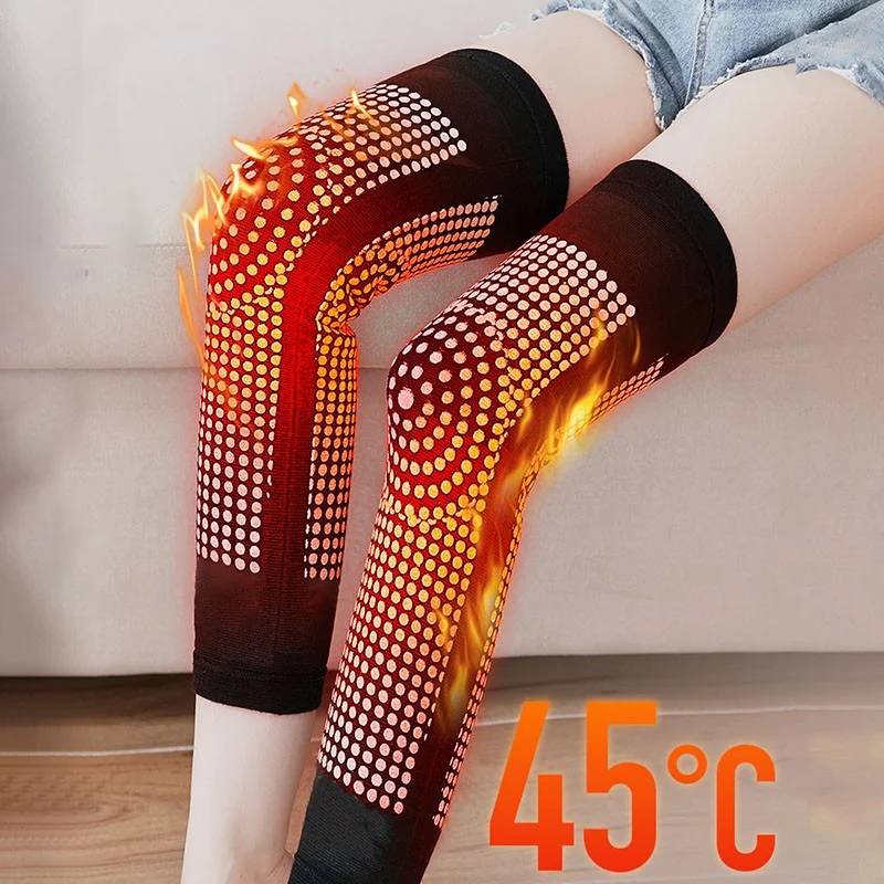 1 Pair Self Heating Knee Pads Knee Warm For Men and Women with Knee Joint Pain Tourmaline Knee Support Arthritis Relief Recovery images - 6
