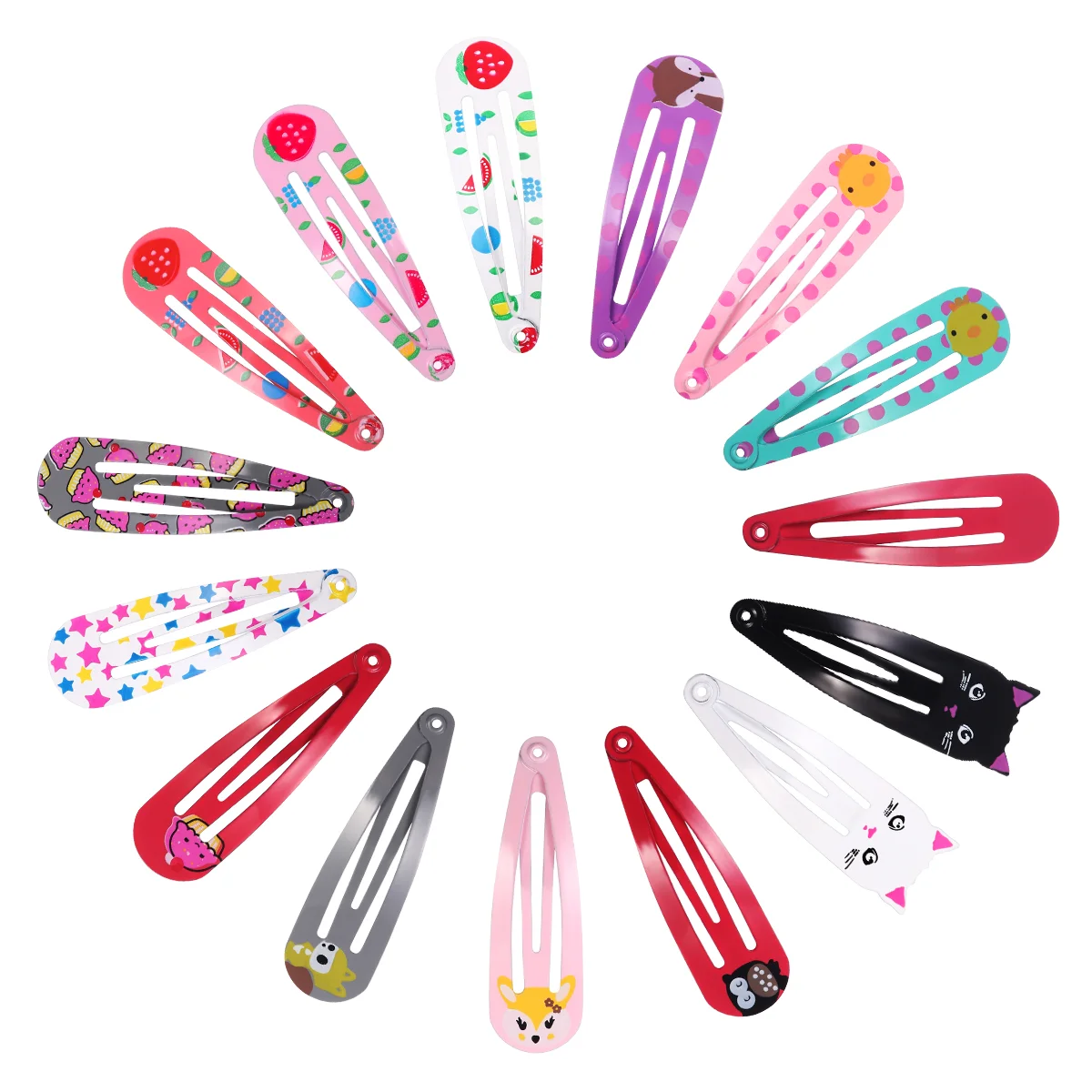 

Hair Clips Girls Women Snap Clip Color Mini Kids Pins Candy Girl Pin Bobby Bang Barrettes