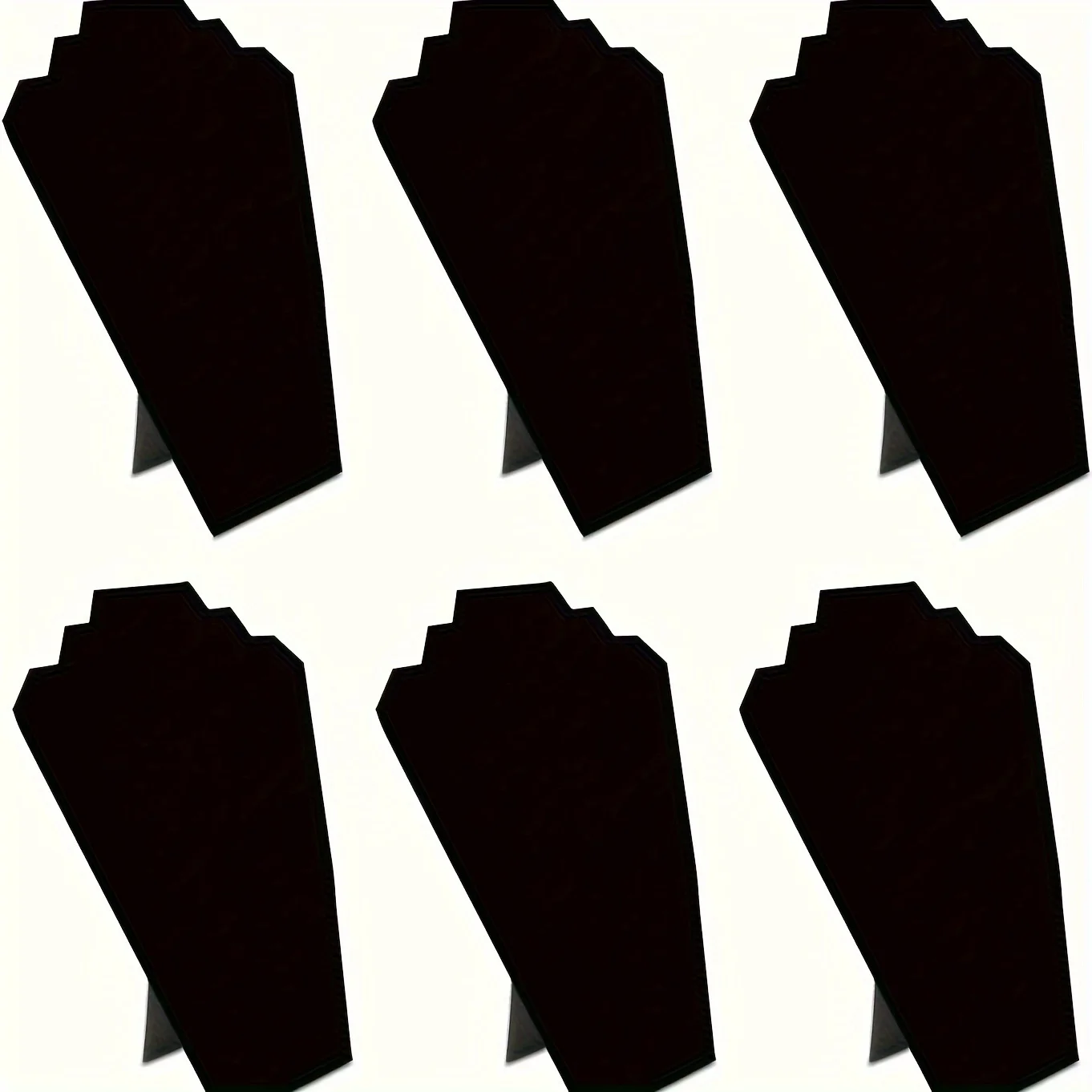 

Компактная бархатная подставка для ювелирных изделий - 6 шт., подставка для сережек и ожерелья для украшения спальни