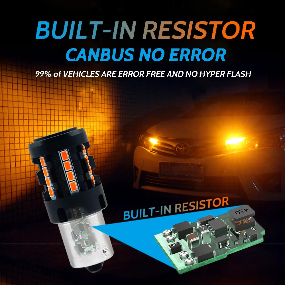 2500LM T20 7440 7443 PY21W Bau15s 1156 BA15S P21W 1157 BAY15D BAZ15D PR21W CANBUS LED Turn Signal Lamp Bakcup Brake Light Bulb on. -> 2500LM T20 7440 7443 PY21W Bau15s 1156 BA15S P21W 1157 BAY15D BAZ15D PR21W CANBUS Светодиодная лампа поворотного сигна