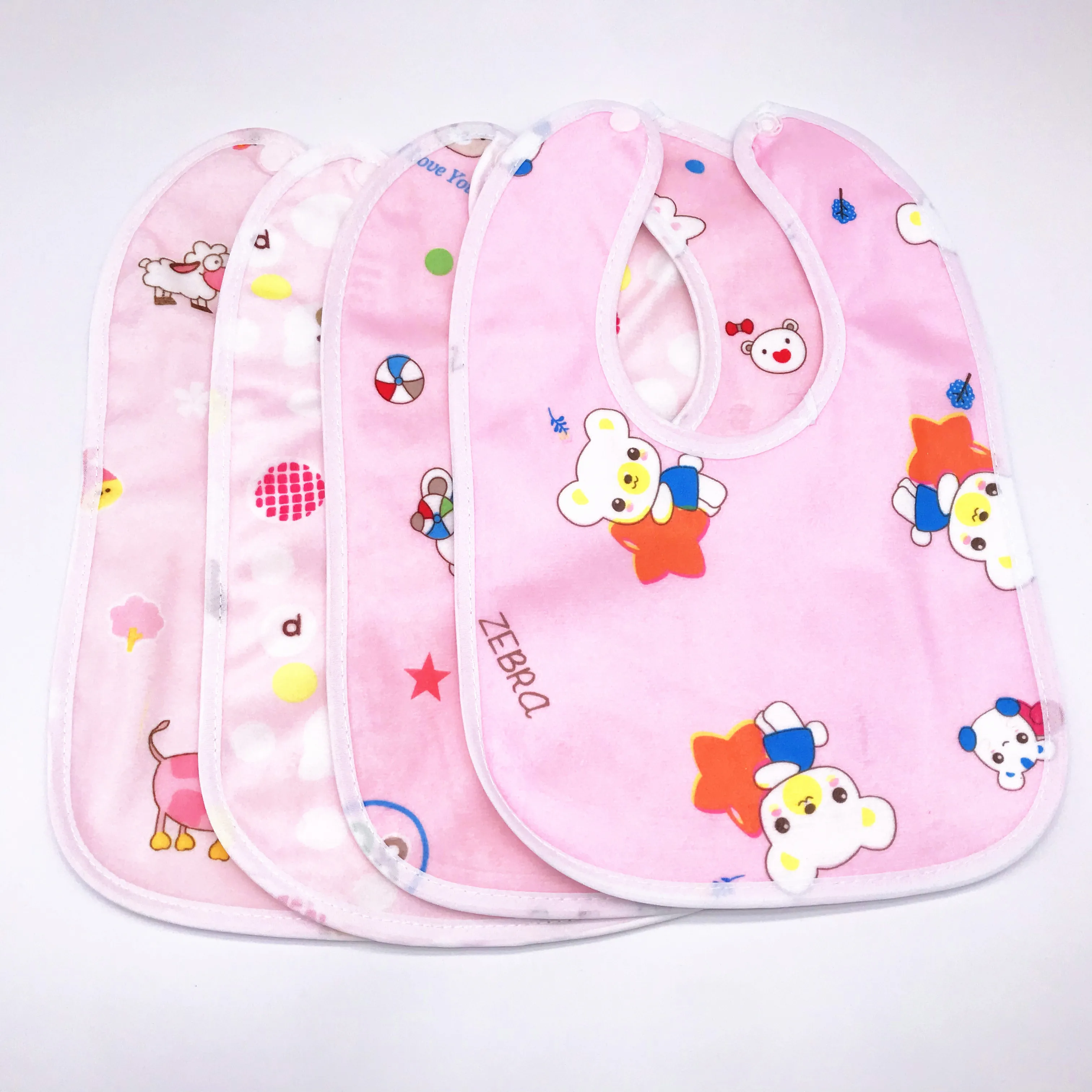 

5pc Baby100% Cotton High Quality Babadores Burp Saliva Towel Cartoon Bibs Bandana Waterproof Boys Girls Accessories Clothing