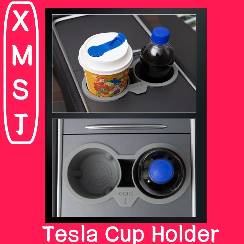 

Tesla Model 3 Model Y Cup Holder Car Central Control Storage Box for 2021-2023