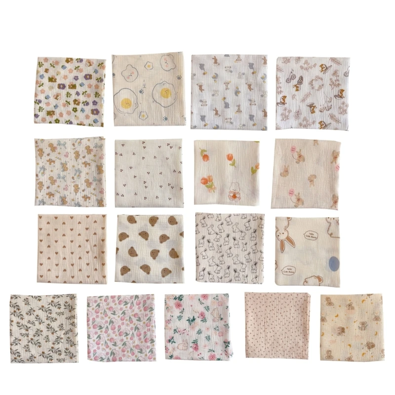 

Newborn Babies Wrapping Blanket Cotton Swaddle Blanket 2-layer Bathing Towel