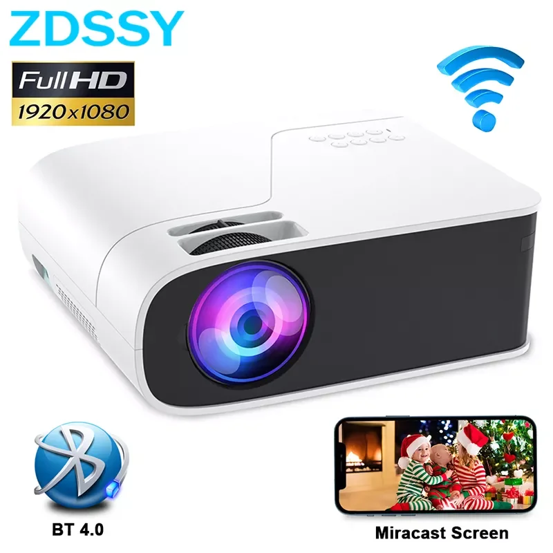

ZDSSY P86 Led Projector Full HD 1080P Android 10.0 WIFI 300 Inch Projection Size Home Theater Proyector Bluetooth Video Beamer