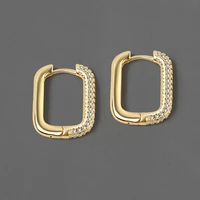 gold hoop earrings for women fine huggie sleeper earring 2022 trend girls original designer zircon fashion luxury jewelry making