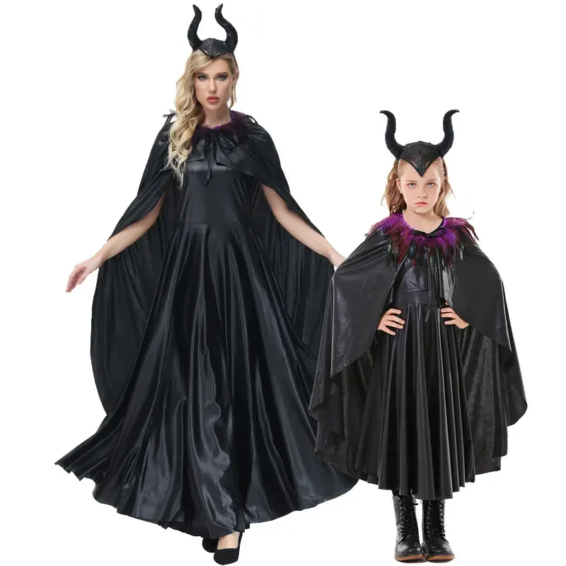 Женское платье с черной ведьмой из аниме зло
