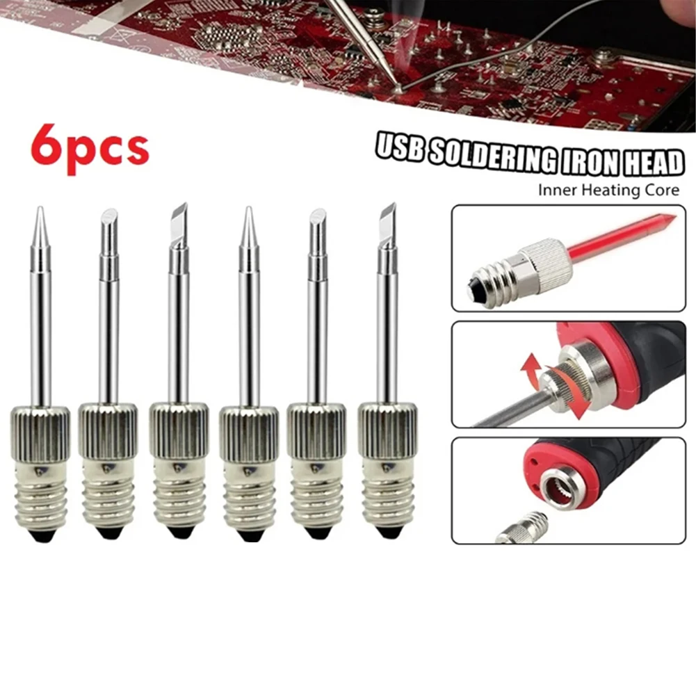 6 шт. набор наконечников для паяльника с интерфейсом E10