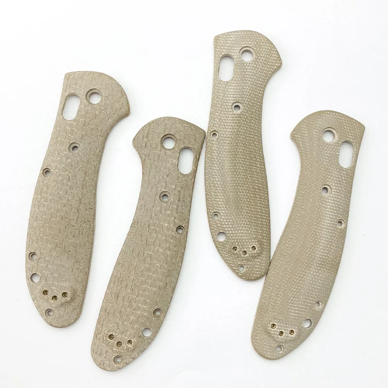 

New 1 Pair Custom Micarta Knife Scales Grip Patches for Benchmade Griptilian 551 Handles Fold Knives DIY Make Accessories Parts