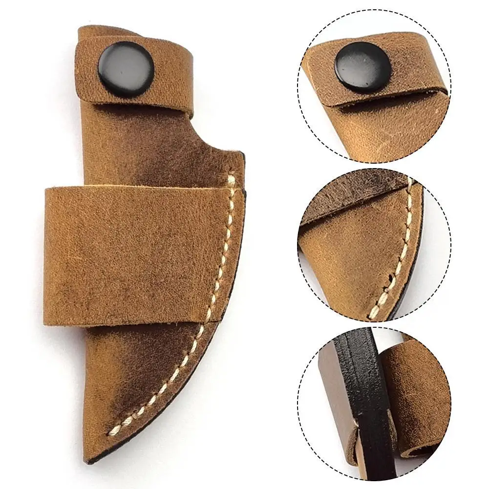 

Leatherette Straight Knife Scabbard Outdoor Activities Tool Pocket Hunt Camp Carry Equipment