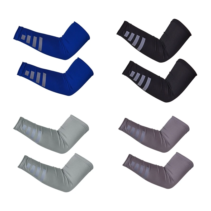 

UV for Sun for PROTECTION Arm Sleeves Safety Reflective Strips Outdoor Night Running Cycling Sports Cooling Arm Tattoo C