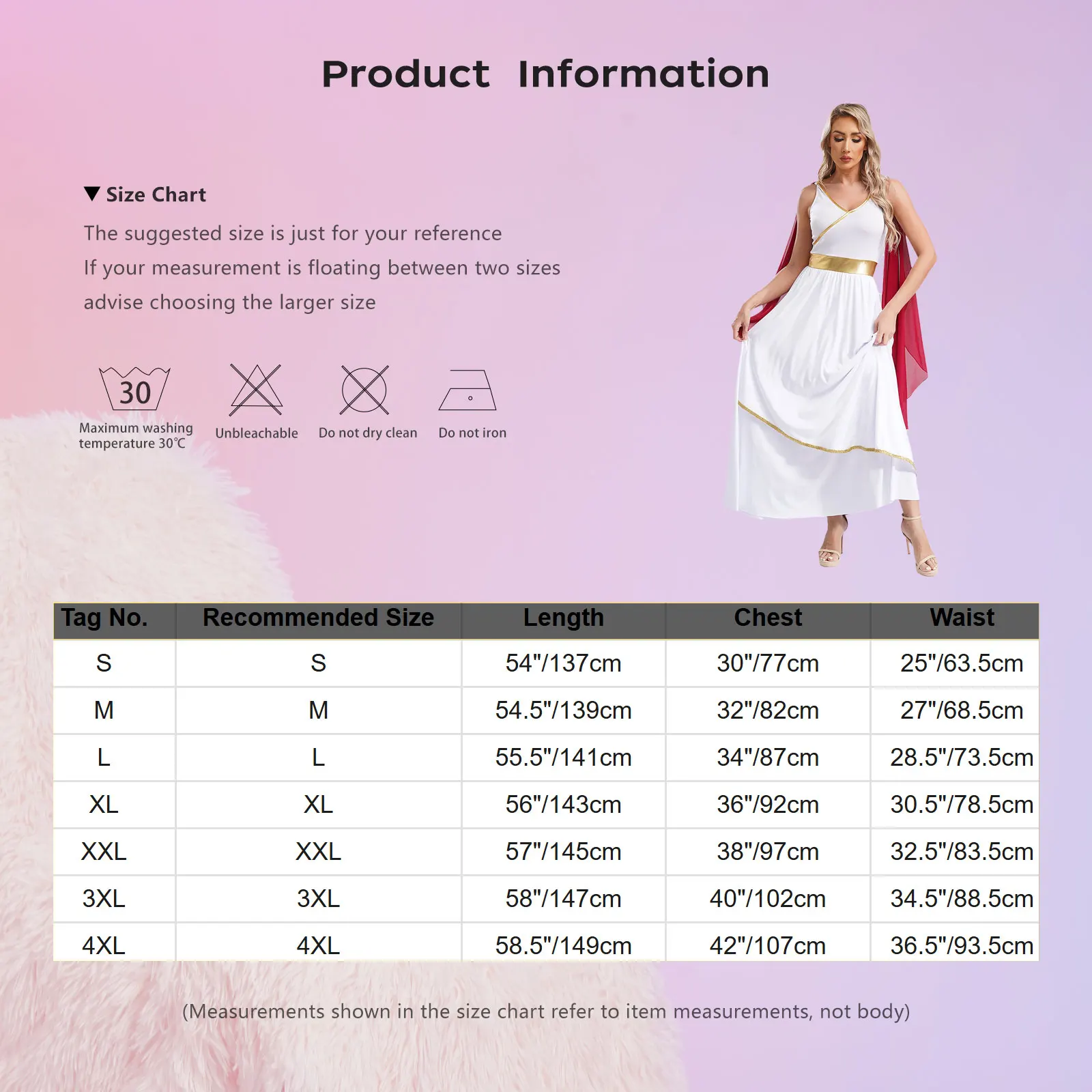 Древнегреческая мифология женское платье-халат Тога Божество на Хэллоуин с