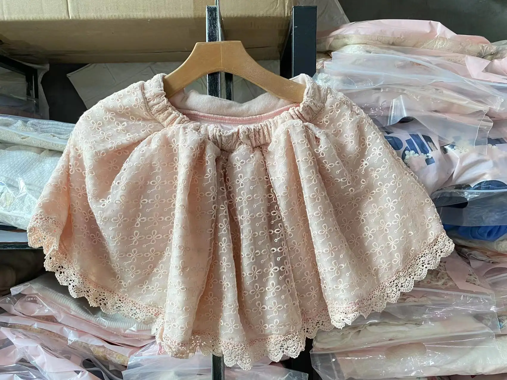 Распродажа японское трикотажное хлопковое кружевное мини-платье Лиз Лизы из