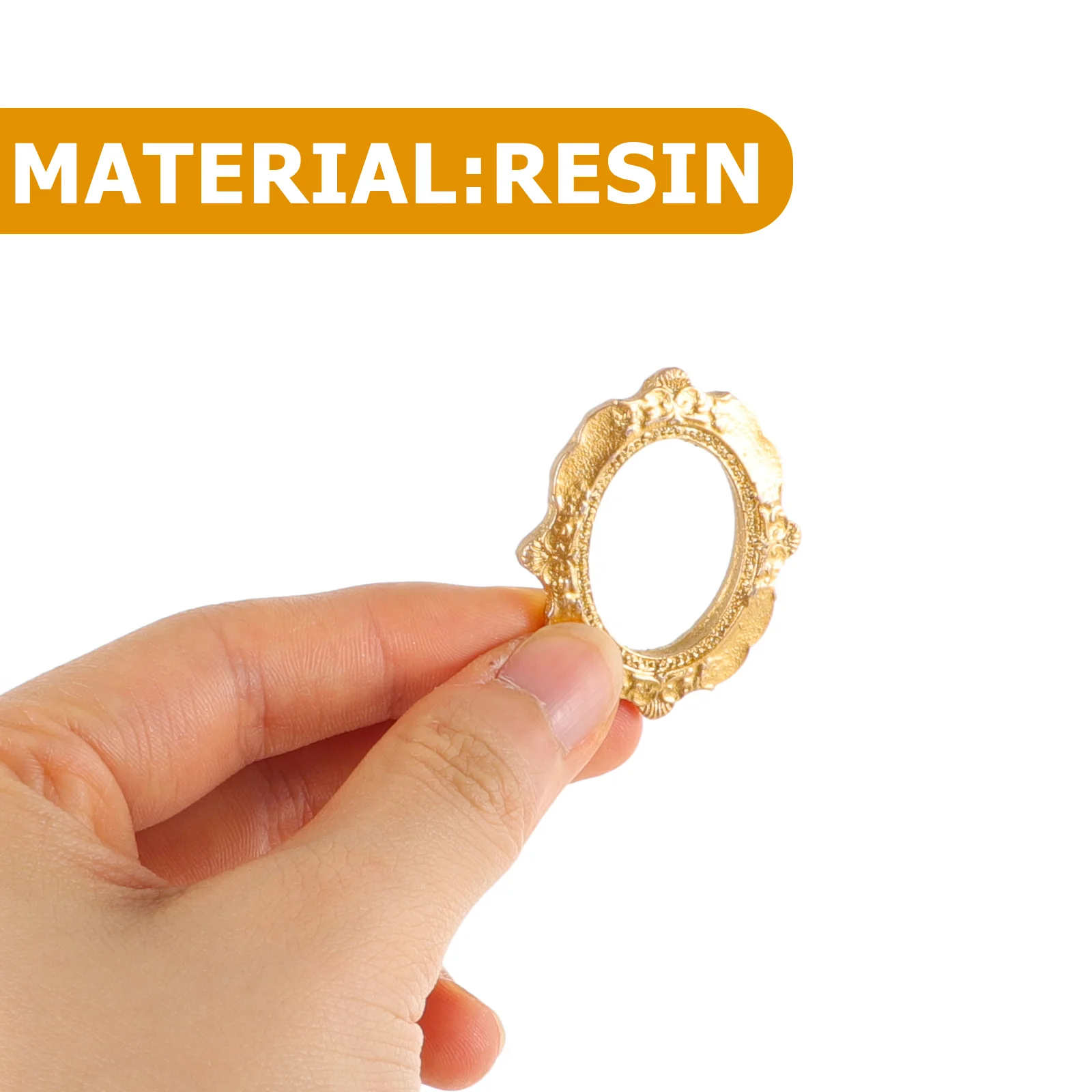 15 шт. игрушечная комната фоторамка домашний декор мини смола золотые фоторамки