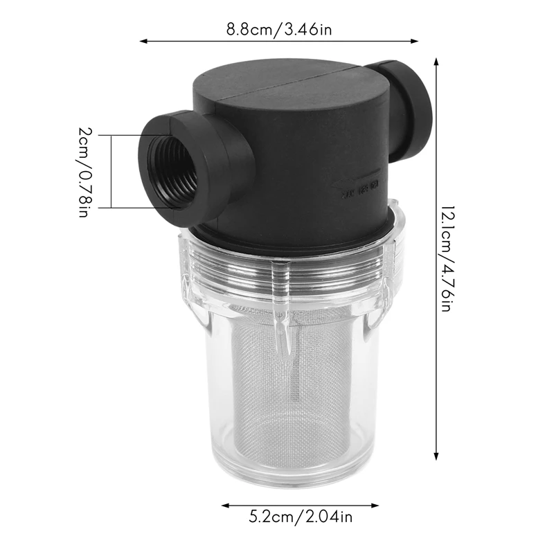 Promotion! Car Washing Filter 1/2 Inch Inline Mesh Strainer Water Pump Irrigation High Flow Pipeline Gardening Inlet Wate |