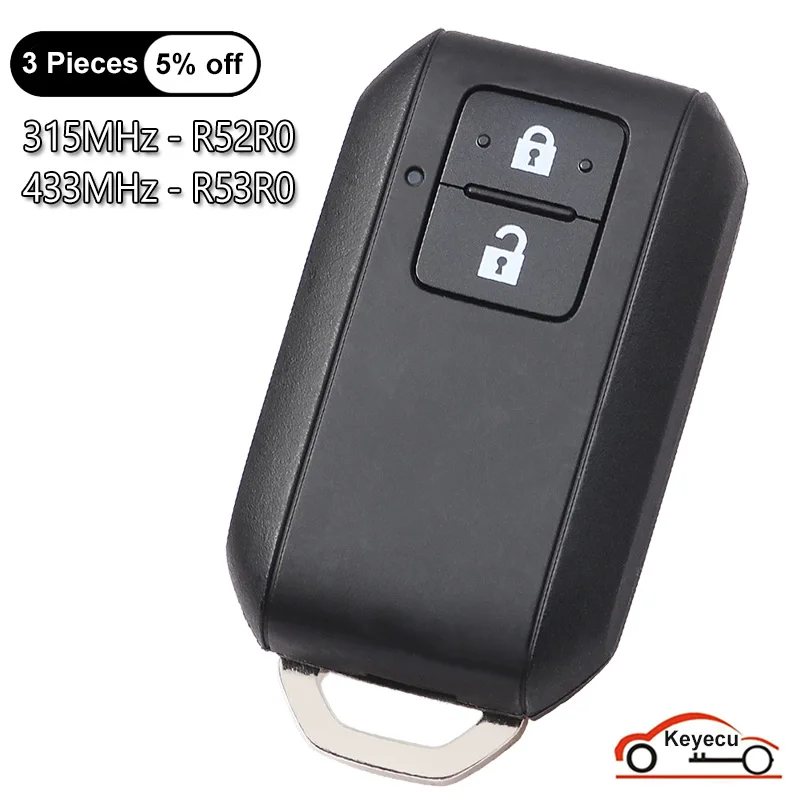 

Чип KEYECU с 2 кнопками, 315 МГц, 433 МГц, ID47 для Suzuki Ertiga Jimny SX4 Vitara Swift Splash Wagon R OEM, умный дистанционный ключ 37172M55R40