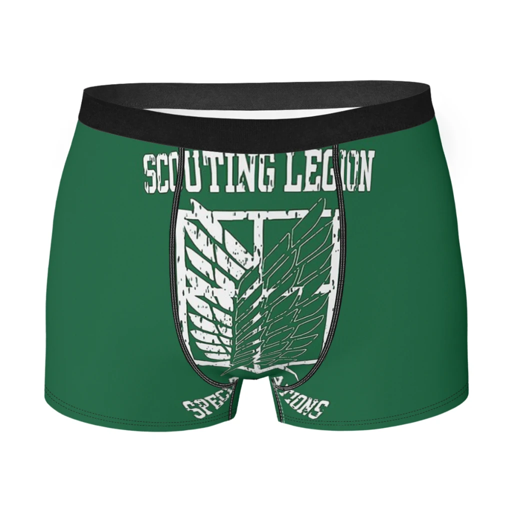 

Japanese Anime Attack on Titan Special Operations Underpants Breathbale Panties Man Underwear Ventilate Shorts Boxer Briefs