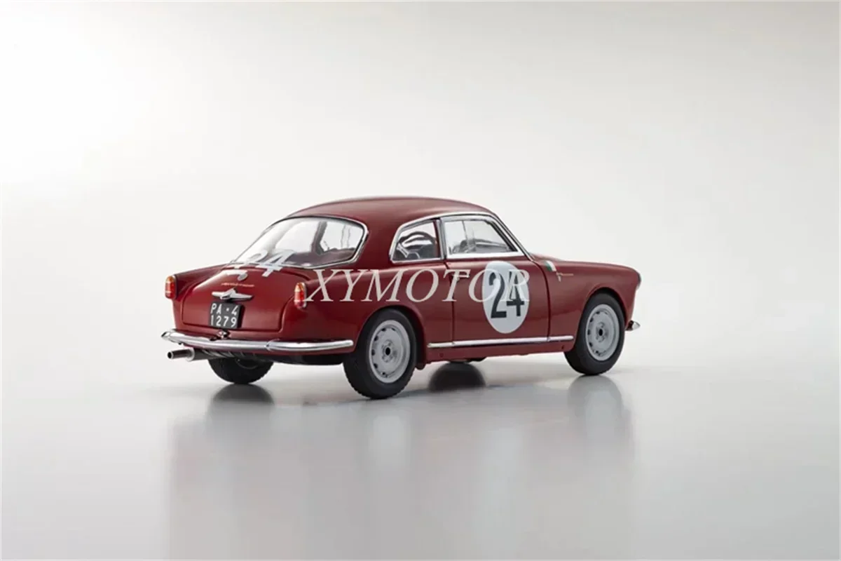 Модель автомобиля KYOSHO 1/18 для Alfa Romeo Giulietta SV 1958 Targa Florio #24 литые модели красные